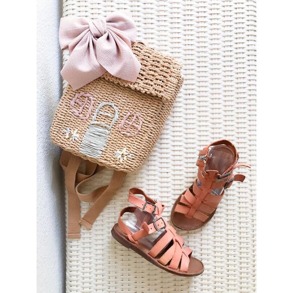Summery Strolls Zara Honey Caged Gladiator Ankle Strap Sandals 29/12 - Picture 1 of 4